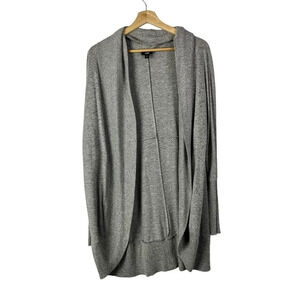 Mossimo Heather Gray Open Front Mid Length Cardigan Sweater M